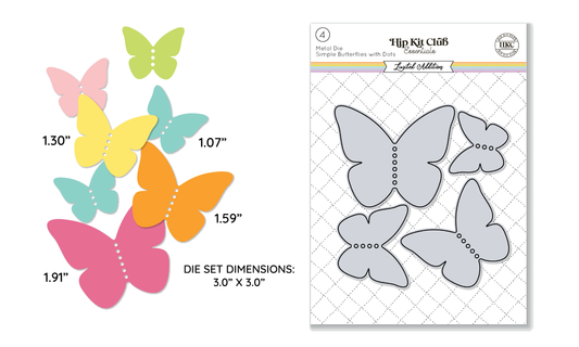 July 2024 Stitchable Butterflies Metal Die Set