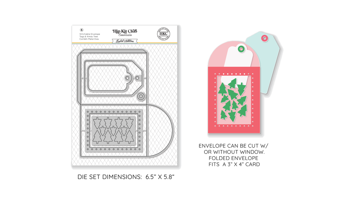 November 2024 Stitchable Window Envelope Metal Die Set