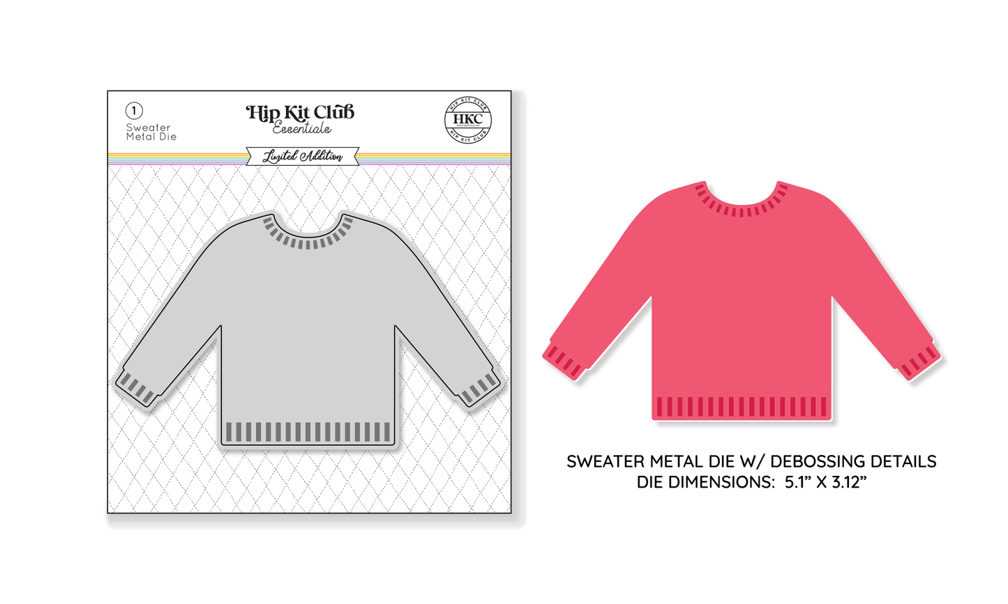 November 2024 Cozy Sweater Metal Die Set