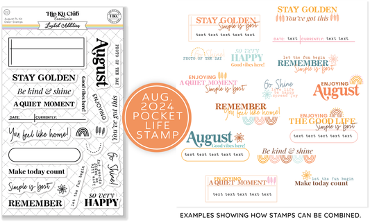 August 2024 Pocket Life Stamp Set