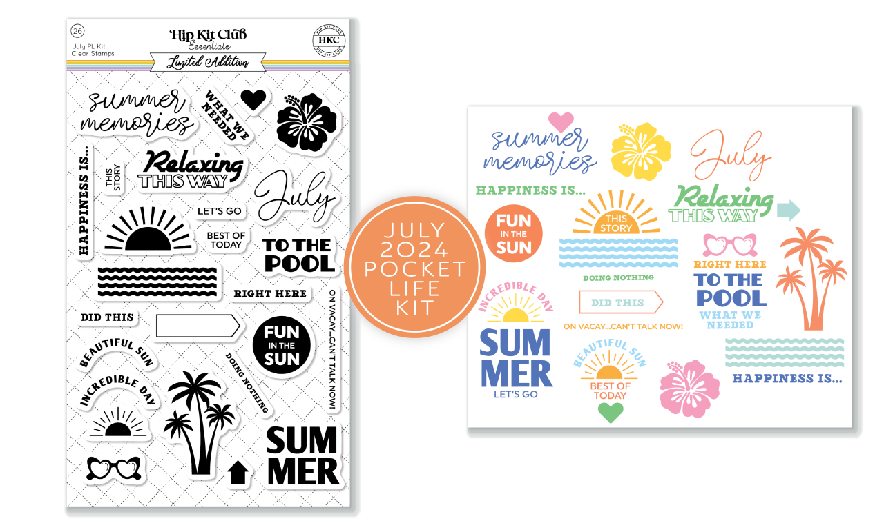 July 2024 Pocket Life Stamp Set