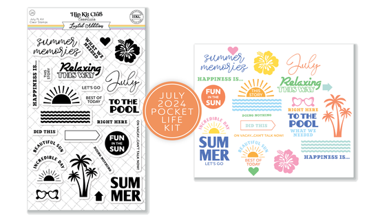 July 2024 Pocket Life Stamp Set