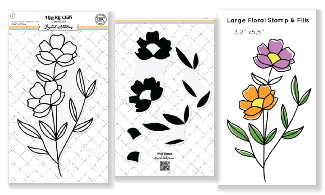 May 2023 Wild Flower Layered Clear Stamp