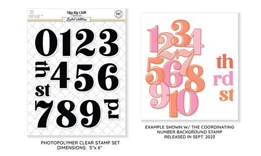 November 2023 Number Stamp Set