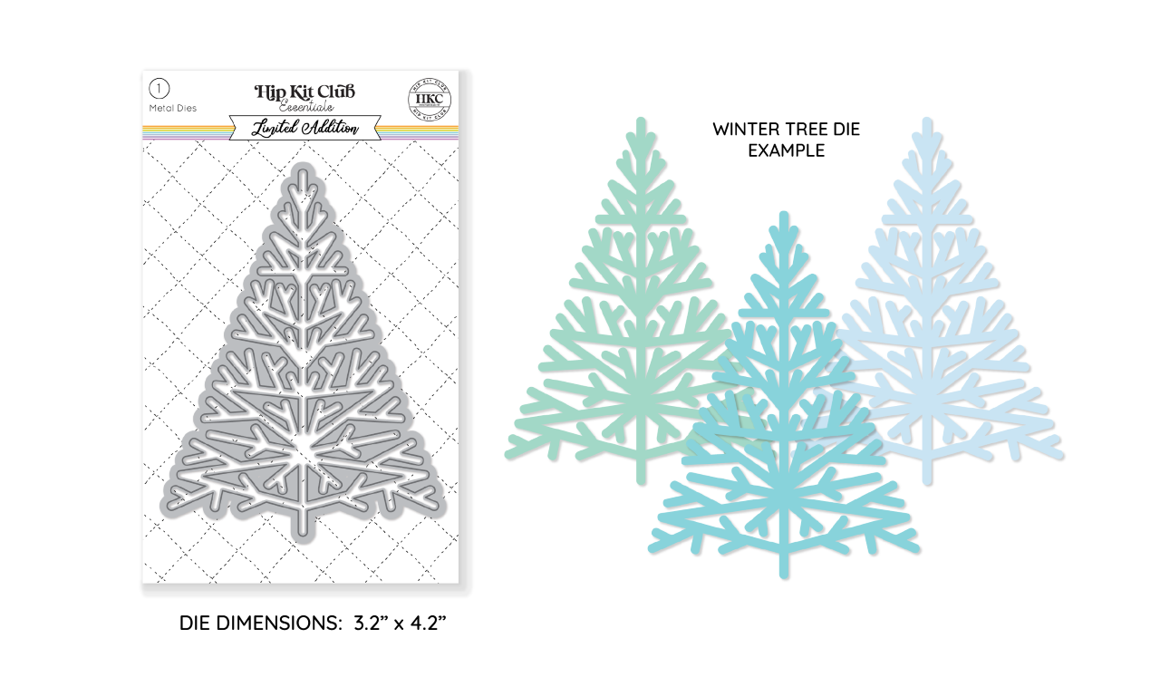 December 2023 Snowflake Tree Metal Die