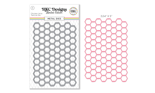 April 2026 Chicken Wire Texture Metal Die