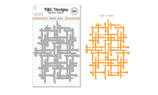 April 2026 Cross Hatch Texture Background Metal Die