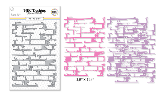 April 2026 Grunge Brick Texture Background Metal Die