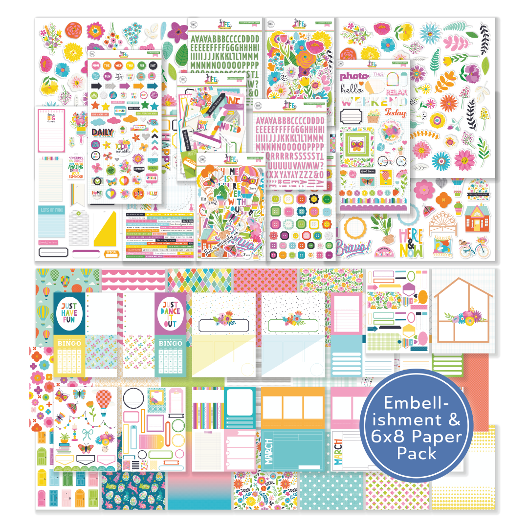 March 2026 Hip Kit Club Main Scrapbook Kit Bundle with 6x8 Paper | Live ...