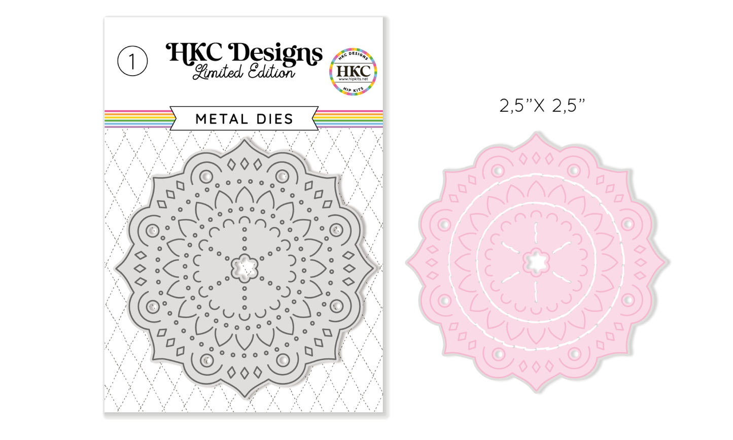 March 2026 Stitchable Mandala Metal Die